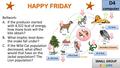 HAPPY FRIDAY Bellwork: A.If the producer started with 4,322 kcal of energy, how many kcals will the kite obtain? B.What trophic level does the snake fall.