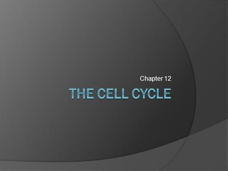 Chapter 12. Genetic Material  Typical cell is ~2 m in length (~250,000x’s the length of the cell) Total genetic material (DNA) in the cell is it’s genome.