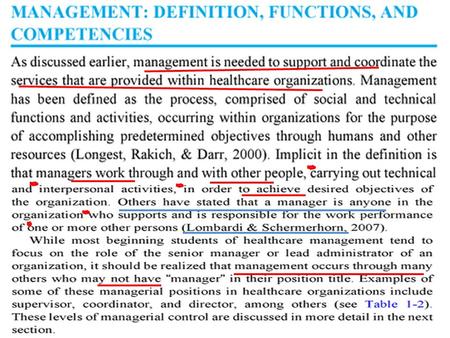 Other management positions COMPETENCIES…