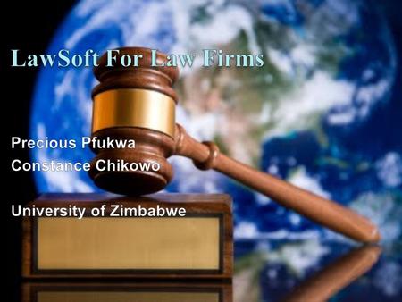 WHY LAWSOFT? Most law firms in Zimbabwe have accounting systems in place used by their accounting departments and some of the established firms have Help.