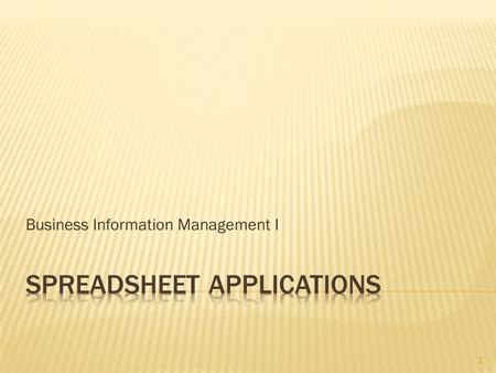 Business Information Management I 1. “Copyright and Terms of Service Copyright © Texas Education Agency. The materials found on this website are copyrighted.