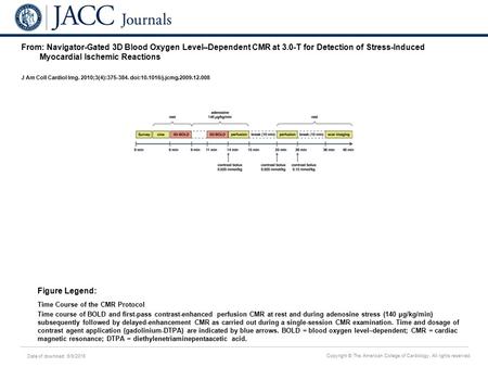 Date of download: 6/9/2016 Copyright © The American College of Cardiology. All rights reserved. From: Navigator-Gated 3D Blood Oxygen Level–Dependent CMR.