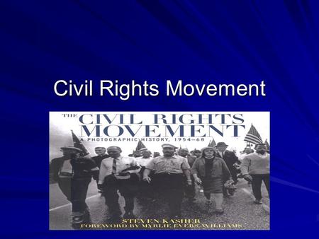 Civil Rights Movement. Background-1950’s-1970’s Purpose was to establish equal rights for all races-specifically the African-American race Segregation-to.