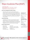 Major Academic Plan (MAP) Why study management information systems? Information systems support business operations and decision making. Today, driven.