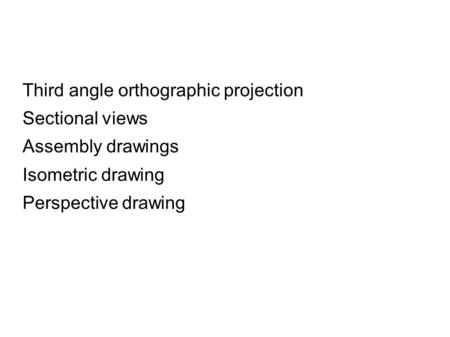 Third angle orthographic projection