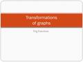 Transformations of graphs