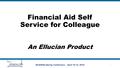 Financial Aid Self Service for Colleague