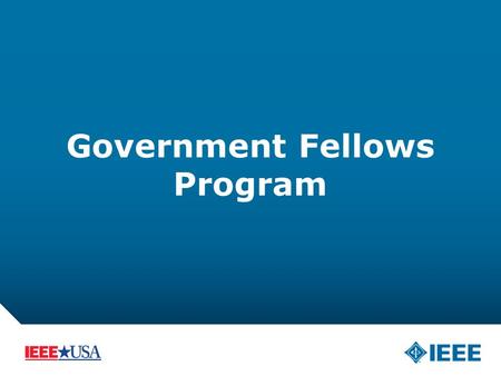 12-CRS-0106 REVISED 8 FEB 2013 Government Fellows Program.