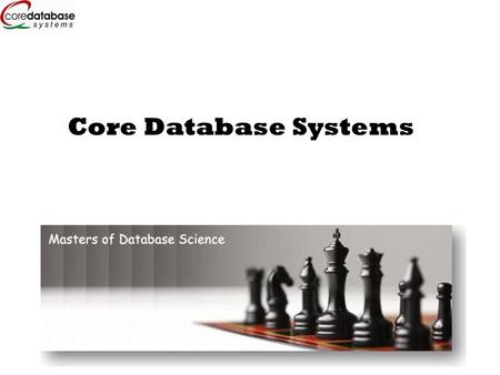 Core Database Systems. Do you perform any of these for your clients?  Application development  Portal development  Content Management  Project Management.