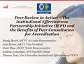 Peer Review in Action – The Institutional Effectiveness Partnership Initiative (IEPI) and the Benefits of Peer Consultation for Accreditation Randy Beach,