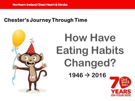 Chester’s Journey Through Time 1946  2016 How Have Eating Habits Changed?