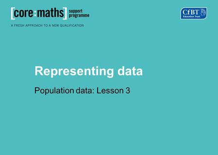 Population data: Lesson 3