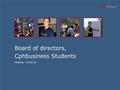 Board of directors, Cphbusiness Students Meeting – 26.05.16.