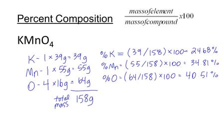 Percent Composition KMnO 4. Percent Composition (NH 4 ) 3 PO 4.