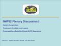 IWW12 Plenary Discussion 3 Height Assignment Treatment of AMVs over Layers Proposed New Satellite Winds BUFR Sequence Chaired by: Angeles Hernandez Carrascal.