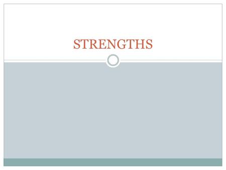 STRENGTHS. Essential questions What is the value in using a strengths based approach to mentoring? Reprinted with permission from NAESP.