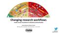 (except logo’s) Changing research workflows results survey Innovations in Scholarly Communication Jeroen Bosman & Bianca Kramer BMI dag ‘Data en Kwaliteit’,