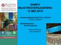 SAWKV INLIGTINGVERGADERING 12 MEI 2016 Kwekery Statistiek 2015/16 vs 2014/15 Nursery Statistics Opleidingsessie – Nuwe Databasis Planned training – New.