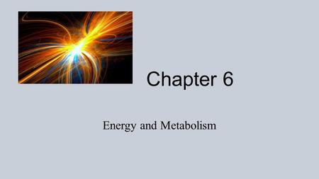 Energy and Metabolism Chapter 6. 6.1 The Flow of Energy in Living Systems Energy-capacity to do work Kinetic-energy of motion Potential-stored energy.