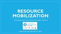 Resource mobilization