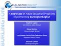 A Showcase of Adult Education Programs Implementing BurlingtonEnglish Daphne Lagios San Mateo Adult School Diana Batista Oxnard Adult School Lori-Leanne.