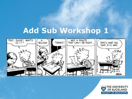 Add Sub Workshop 1.