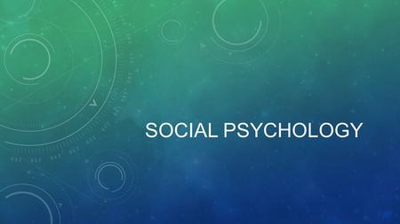 SOCIAL PSYCHOLOGY. FUNDAMENTA ATTRIBUTION ERROR Def: the tendency to overemphasize personal factors and underestimate situational factors when making.