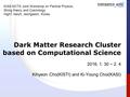 Dark Matter Research Cluster based on Computational Science 2016. 1. 30 ~ 2. 4 Kihyeon Cho(KISTI) and Ki-Young Choi(KASI) KIAS-NCTS Joint Workshop on Particle.