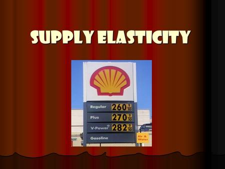 Supply Elasticity. Remember, Supply means the goods and products that are being brought to the market for sale. Supply elasticity – how changes in price.