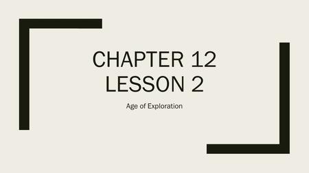 CHAPTER 12 LESSON 2 Age of Exploration. The Spanish Conquer Mexico ■Inspired by Christopher Columbus ■Poor Spanish Nobles become conquistadors ■19 year.