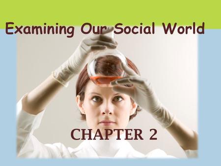 CHAPTER 2 Examining Our Social World. Social Research Examines human behavior Is guided by rules and procedures Involves the objective gathering of data.