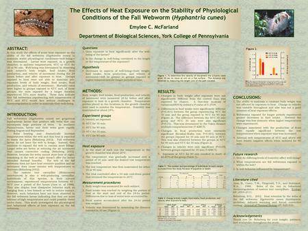 ABSTRACT: In this study the effects of acute heat exposure on the ability of the fall webworm ( Hyphantria cunea) to maintain stable physiological conditions—well-being—