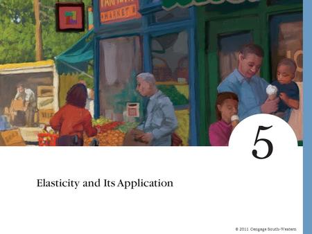 © 2011 Cengage South-Western. © 2007 Thomson South-Western Elasticity... … allows us to analyze supply and demand with greater precision. … is a measure.