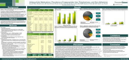 Antipsychotic Medications: Prevalence of Inappropriate Use, Polypharmacy, and Non-Adherence Nancy G. Pham, PharmD; Lisa Le, MS; Karen M. Stockl, PharmD;