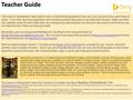 Teacher Guide This lesson is designed to teach kids to ask a critical thinking question that you can’t just put into a search box to solve. To do that,