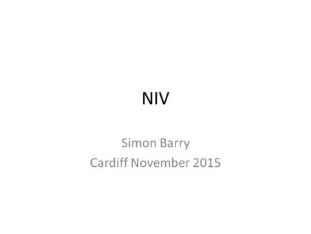 Simon Barry Cardiff November 2015