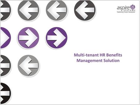 Multi-tenant HR Benefits Management Solution.  Headquartered in US, our customer is a global service provider of HR and Benefits Management services.