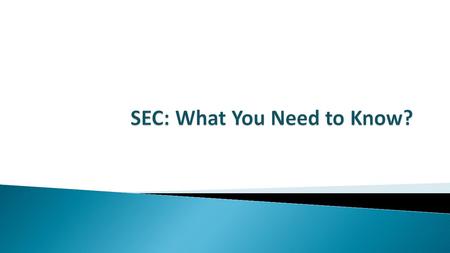  The U.S. Securities and Exchange Commission (SEC) oversees the key participants in the securities world.  Concerned with promoting disclosure of important.