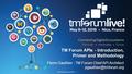 TM Forum APIs - Introduction, Primer and Methodology