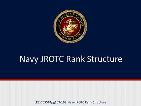 Navy JROTC Rank Structure