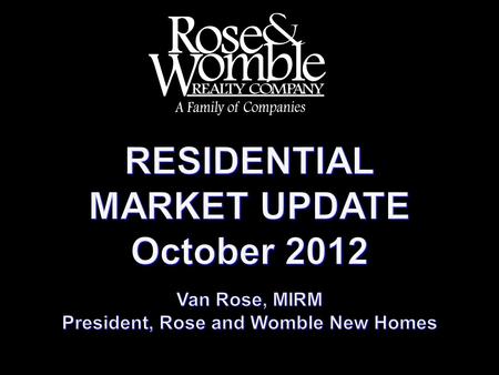 Current Week Versus 1 yr Ago One Year Ago % Change One Year Ago On the Market Now 10,289 ▼ 11,597-11.3% Resale 9,228 ▼ 10,340-10.8% New Construction 1,061.