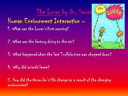 Human Environment Interaction –