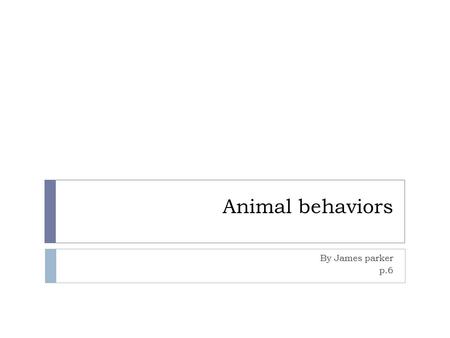 Animal behaviors By James parker p.6. Mutualism  Mutualism in science means that both organisms benefit one way to remember is think of two thumbs up.