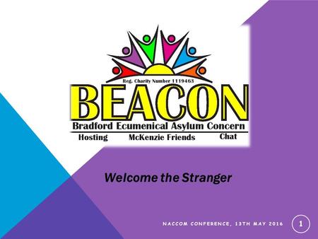 Welcome the Stranger NACCOM CONFERENCE, 13TH MAY 2016 1.