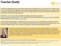 Teacher Guide This lesson is designed to teach kids to ask a critical thinking question that you can’t just put into a search box to solve. To do that,