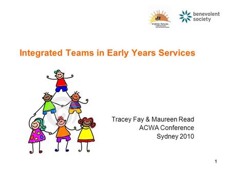 11 Integrated Teams in Early Years Services Tracey Fay & Maureen Read ACWA Conference Sydney 2010.