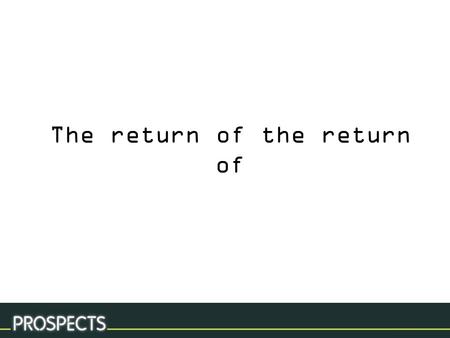 The return of the return of. The Graduate Labour Market Quiz!