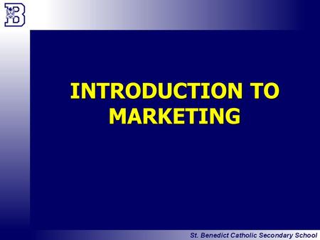 INTRODUCTION TO MARKETING. BMI3C Unit 1 Slide 2 Introduction to Marketing BRAINSTORM What do you think of when you hear the word MARKETING?