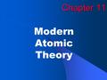 Chapter 11 Modern Atomic Theory. EXIT Copyright © by McDougal Littell. All rights reserved.2 Figure 11.1: The Rutherford atom.