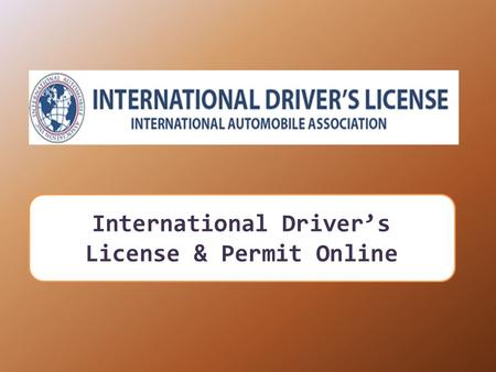 Find International Driving Document Translator Online 
